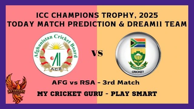 afg vs rsa champions trophy 2025 astrology prediction my cricket guru