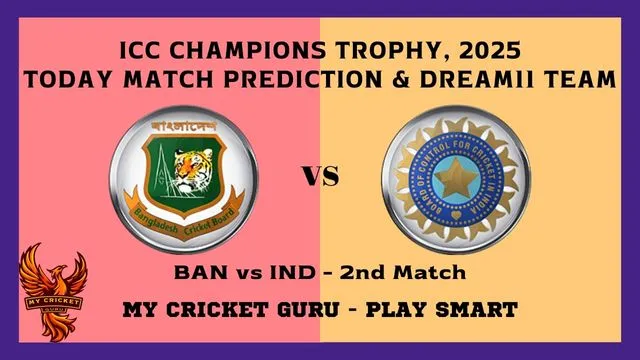 ban vs ind champions trophy 2025 astrology prediction my cricket guru