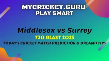 Middlesex vs Surrey MDX vs SUR Today Match Prediction - My Cricket Guru